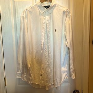 171/2 35 Ralph Lauren white dress shirt